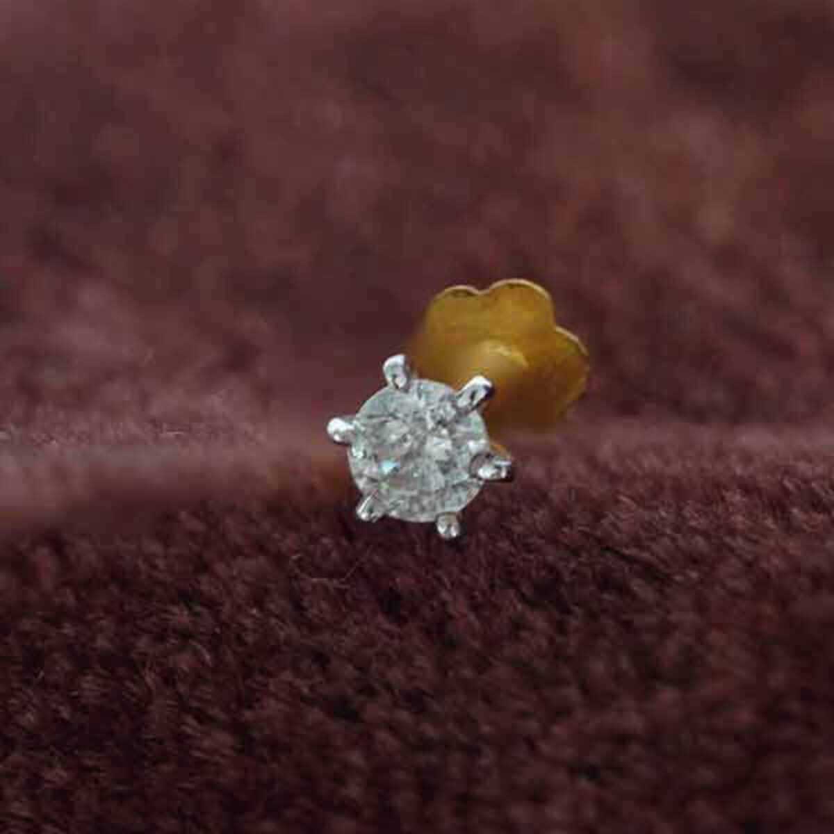 One stone diamond nose deals pin price