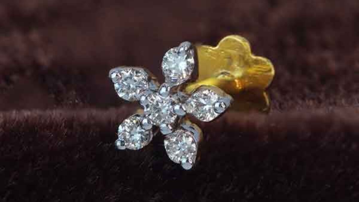 Single diamond deals nose pin price