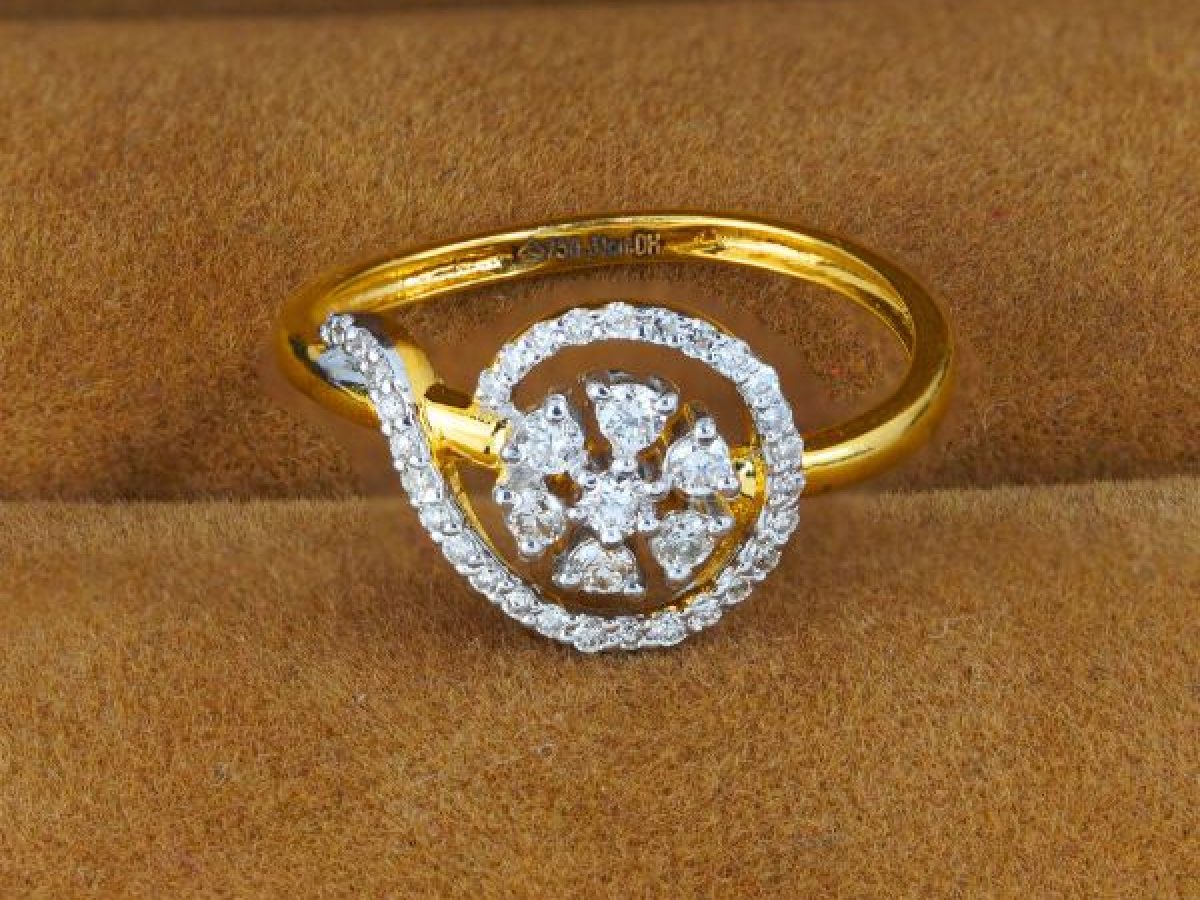 Semi Curve Light Weight Diamond Ring – PalsaniJewels.com